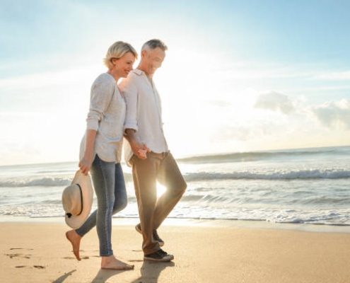 Couple planning their financial future